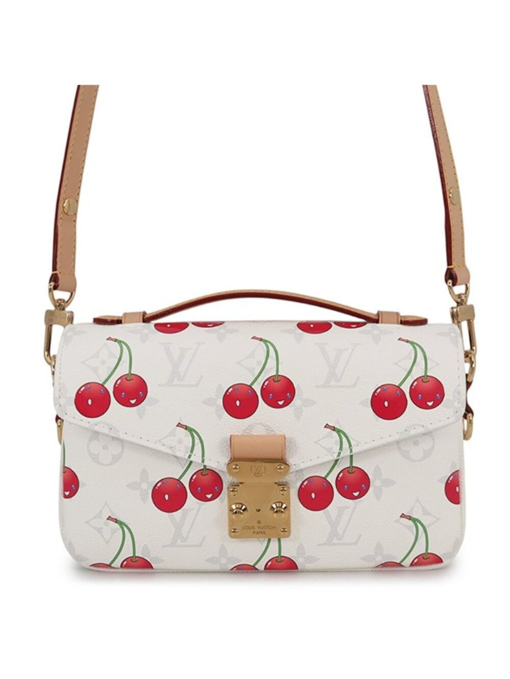 Louis Vuitton Shoulder Bag Monogram Cherry LV Takashi Murakami Pochette Metis